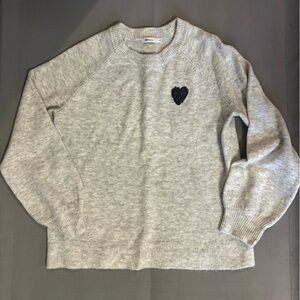 Reitmans sweater with sequins heart